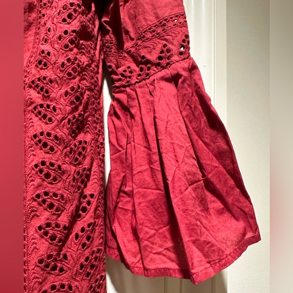 Express Red Size Small Cutout Tunic Top (Like New!) - Picture 5 of 5